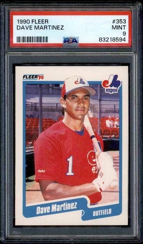 1990 Fleer Dave Martinez #353 trading card