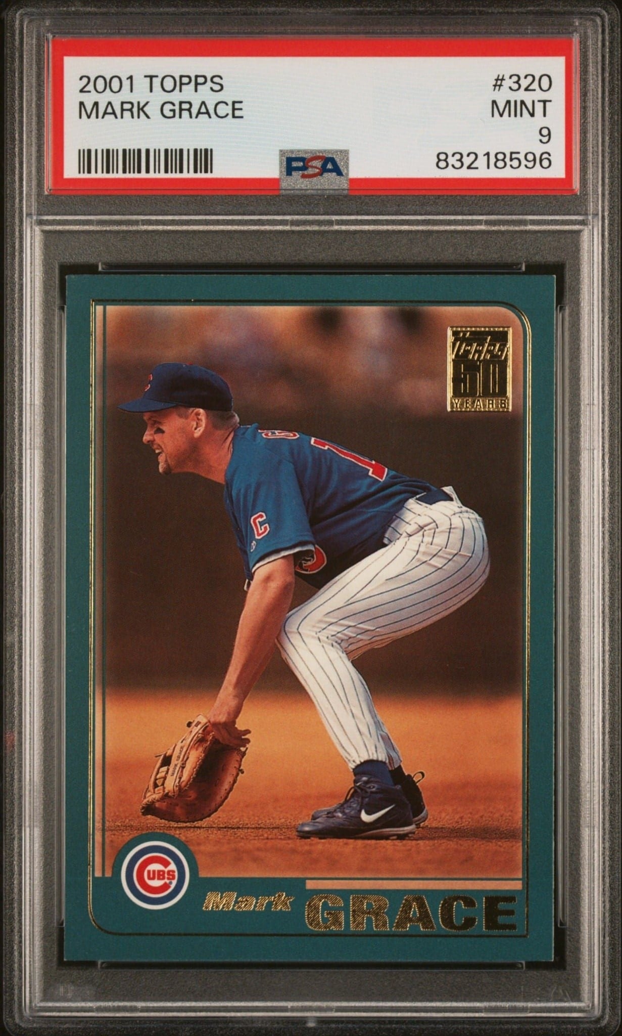 Mark Grace 2001 Topps Series 2 #320 Baseball Trading Card - Front 2001 Topps Series 2 Mark Grace #320 baseball trading card front