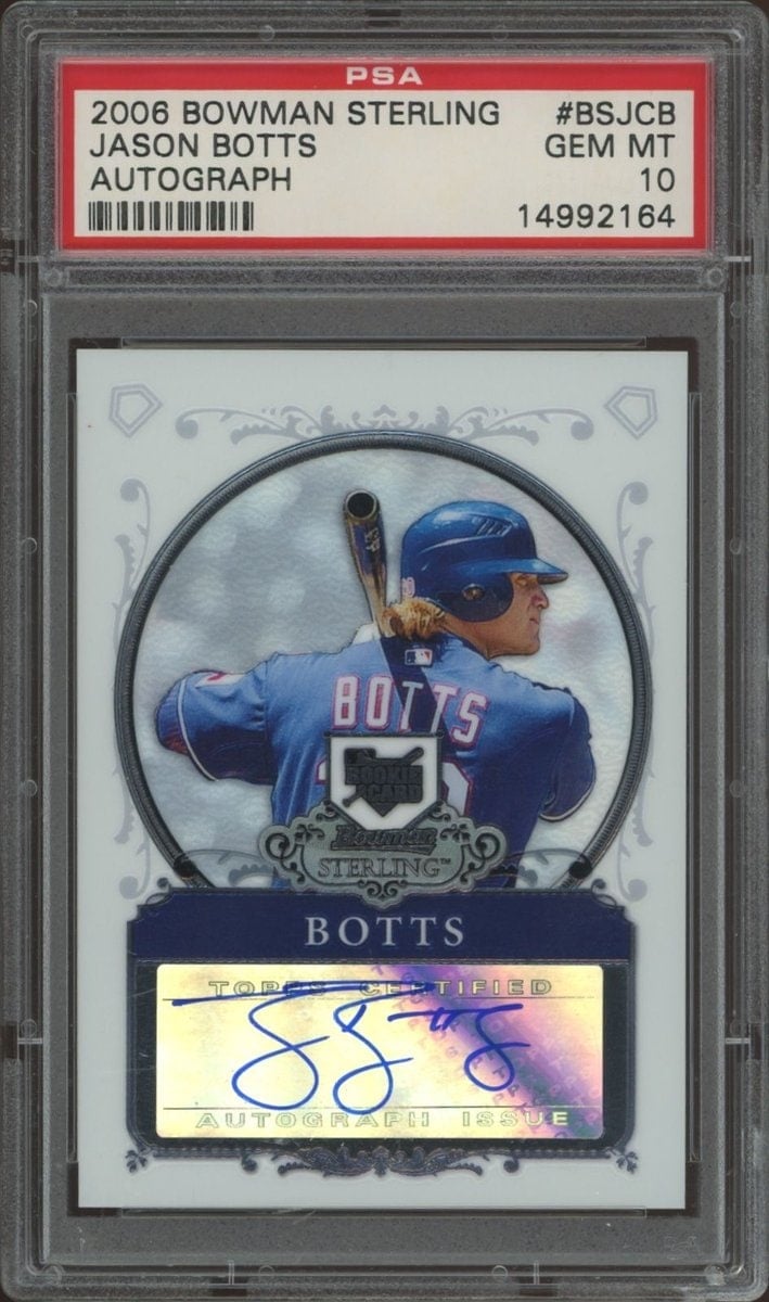 Jason Botts 2006 Bowman #BS-JCB Baseball Trading Card - Front 2006 Bowman Jason Botts #BS-JCB baseball trading card front