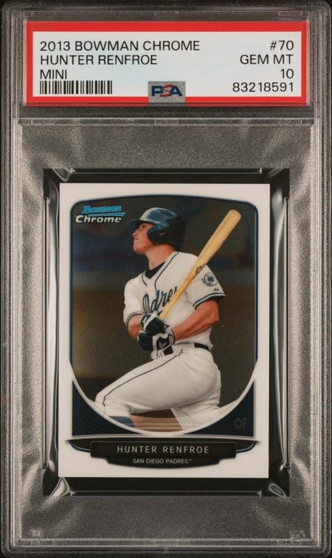 2013 Bowman Chrome Hunter Renfroe #70 trading card