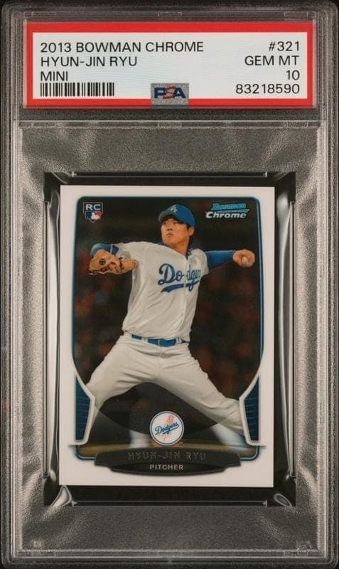 2013 bowman Hyun-Jin Ryu
