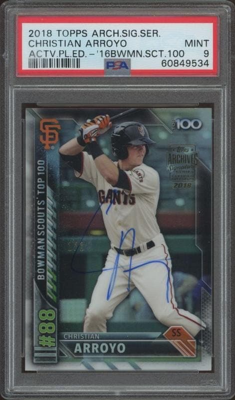 2016 Bowman Christian Arroyo #BTP-88 trading card