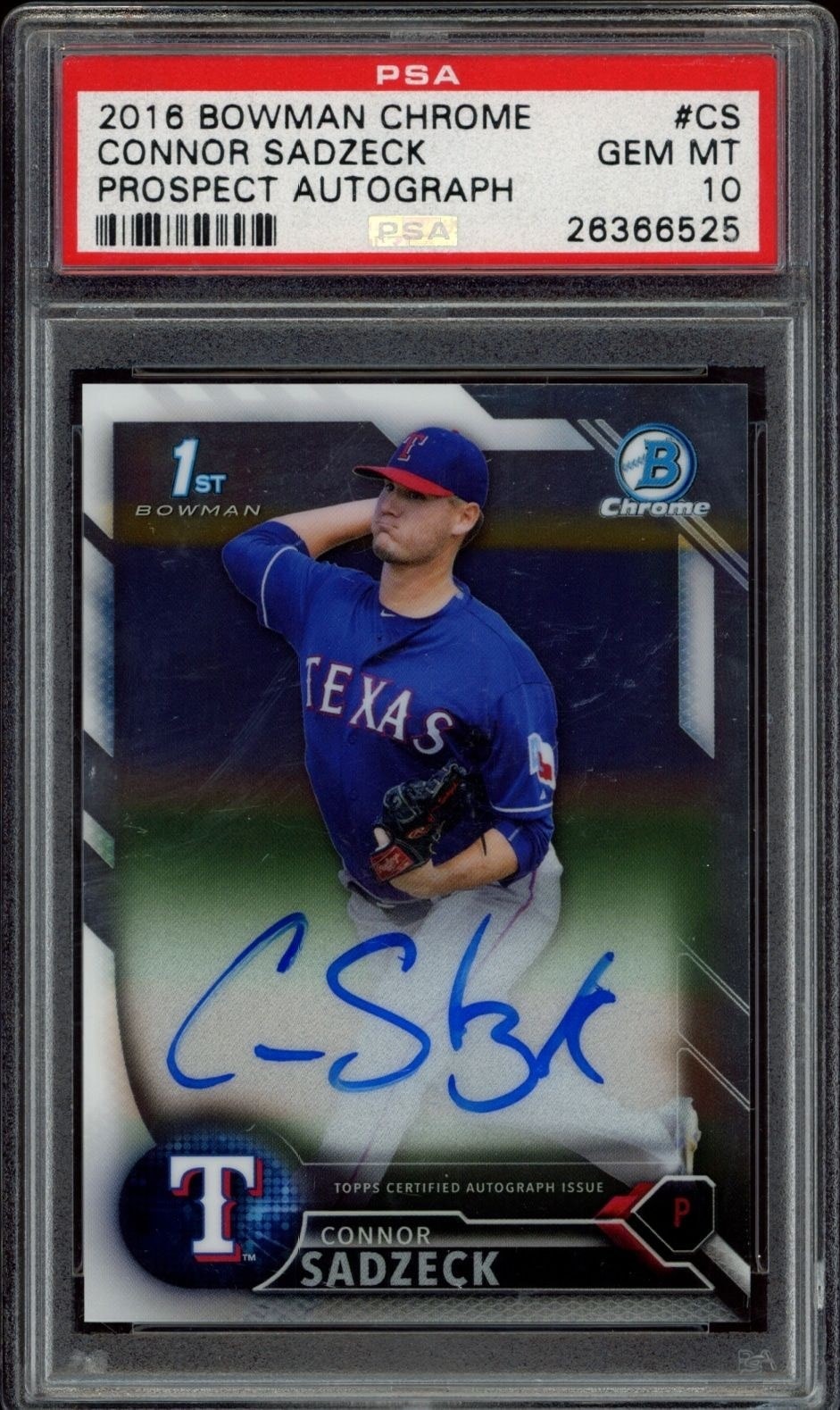 2016 bowman Connor Sadzeck