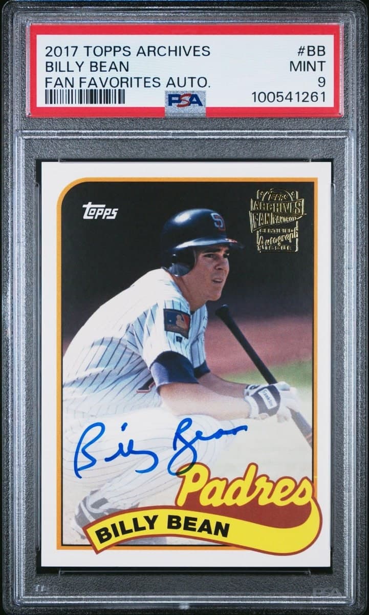 Billy Bean 2017 Topps Archives #FFA-BB Baseball Trading Card - Front 2017 Topps Archives Billy Bean #FFA-BB baseball trading card front