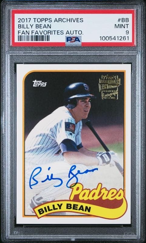 2017 topps Billy Bean