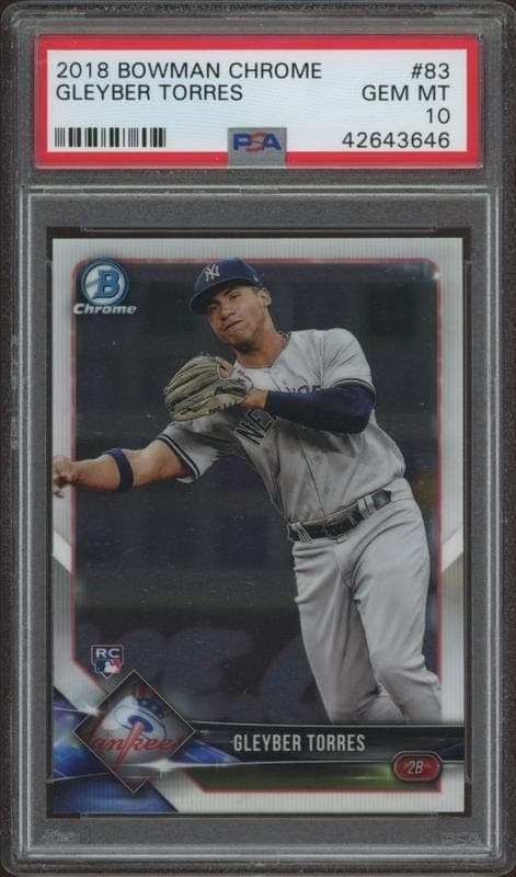 2018 bowman Gleyber Torres