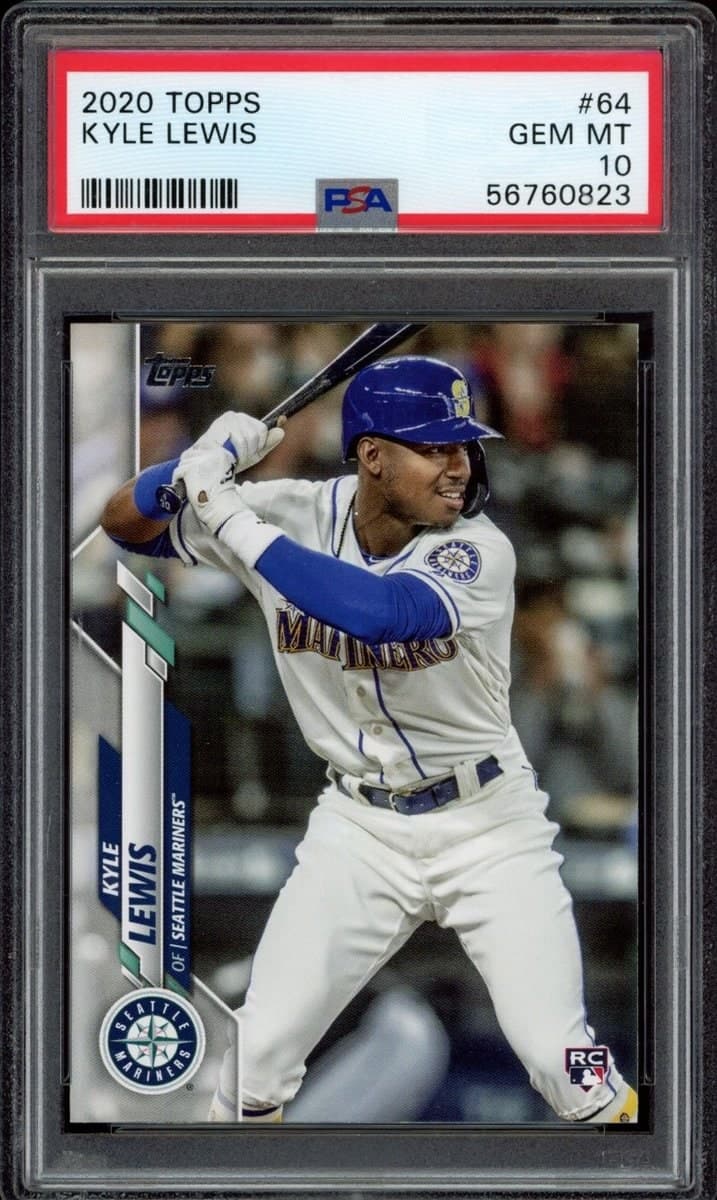 Kyle Lewis 2020 Topps #64 Baseball Trading Card - Front 2020 Topps Kyle Lewis #64 baseball trading card front