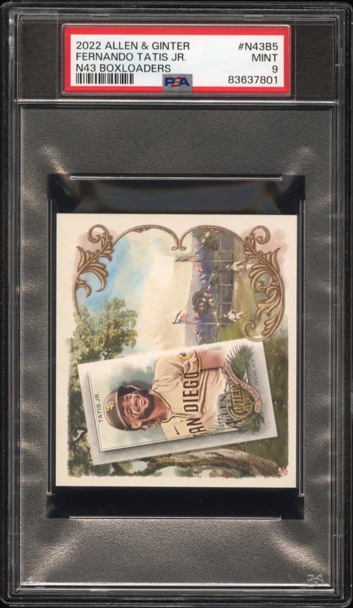 Fernando Tatis Jr. 2022 Topps Allen & Ginter #N43B-5 Baseball Trading Card - Front 2022 Topps Allen & Ginter Fernando Tatis Jr. #N43B-5 baseball trading card front