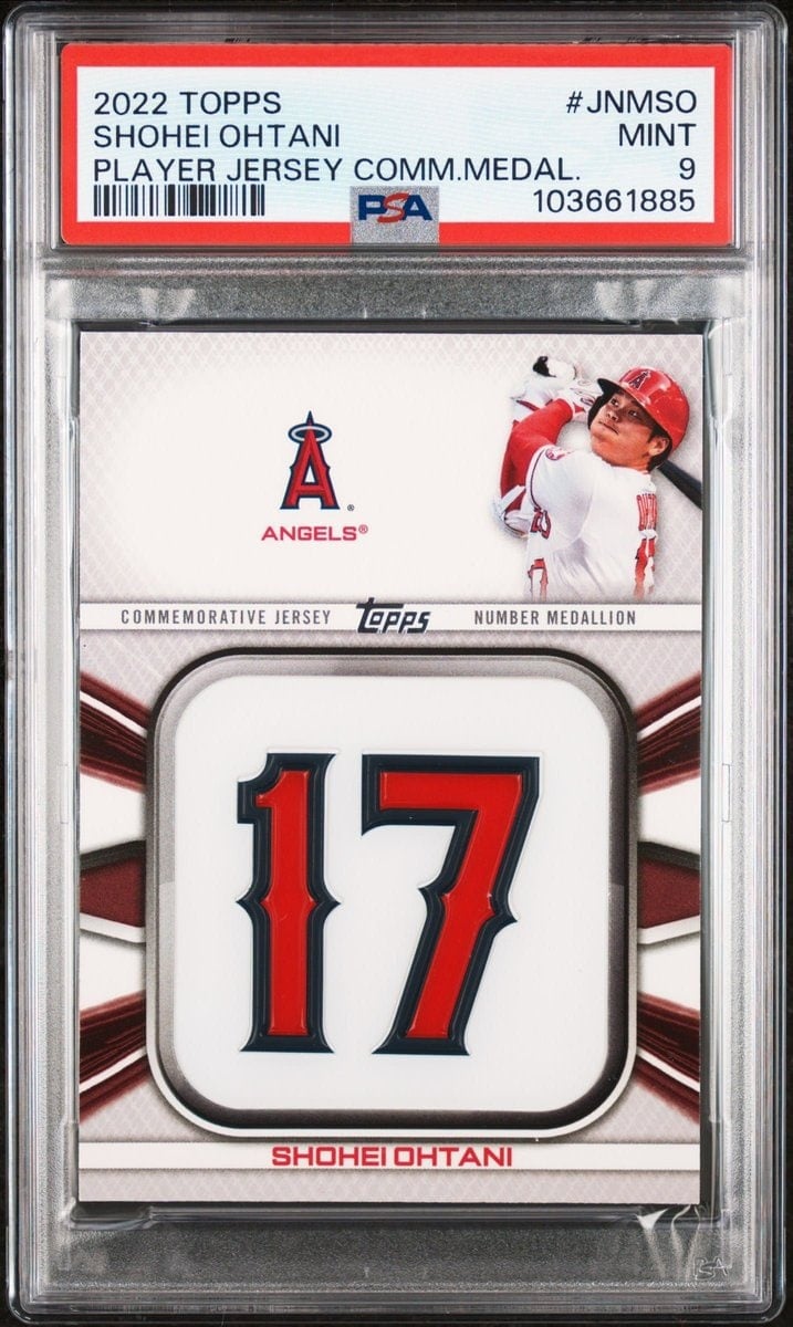 Shohei Ohtani 2022 Topps #JNM-SO Baseball Trading Card - Front 2022 Topps Shohei Ohtani #JNM-SO baseball trading card front