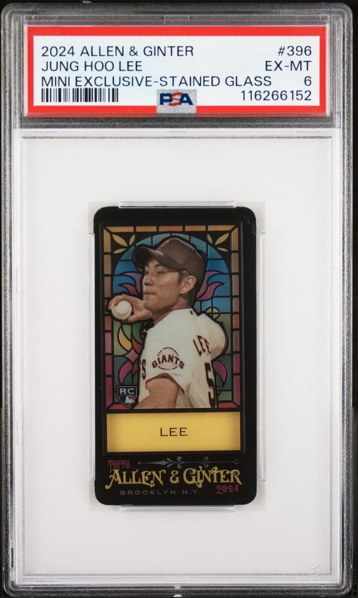 Jung Hoo Lee 2024 Topps Allen & Ginter #396 Baseball Trading Card - Front 2024 Topps Allen & Ginter Jung Hoo Lee #396 baseball trading card front
