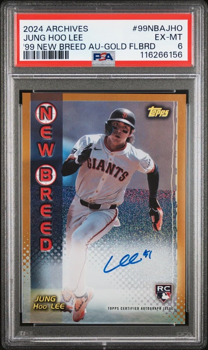 Jung Hoo Lee 2024 Topps Archives #99NBA-JHO Baseball Trading Card - Front 2024 Topps Archives Jung Hoo Lee #99NBA-JHO baseball trading card front
