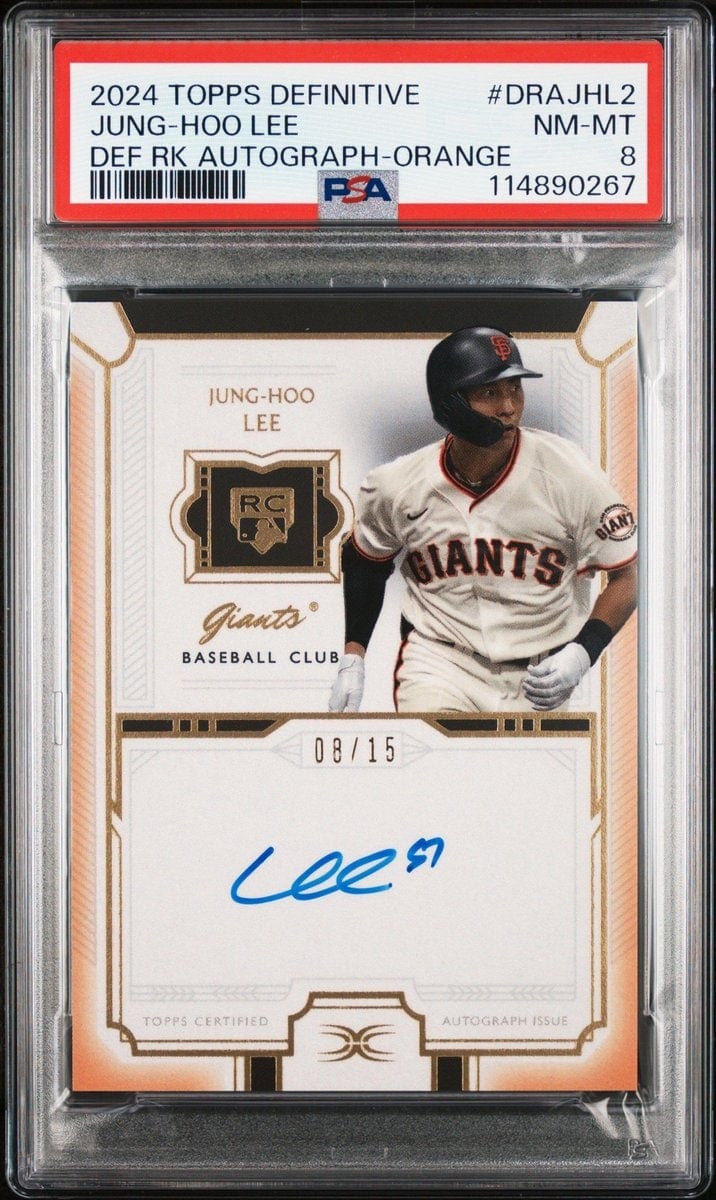 Jung Hoo Lee 2024 Topps Orange #DRA-JHL2 Baseball Trading Card - Front 2024 Topps Orange Jung Hoo Lee #DRA-JHL2 baseball trading card front