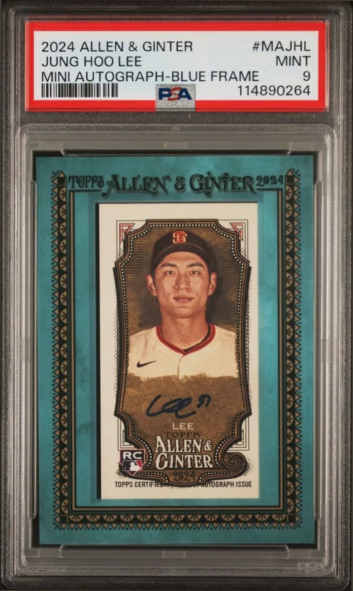 Jung Hoo Lee 2024 Topps Allen & Ginter #MA-JHL Baseball Trading Card - Front 2024 Topps Allen & Ginter Jung Hoo Lee #MA-JHL baseball trading card front