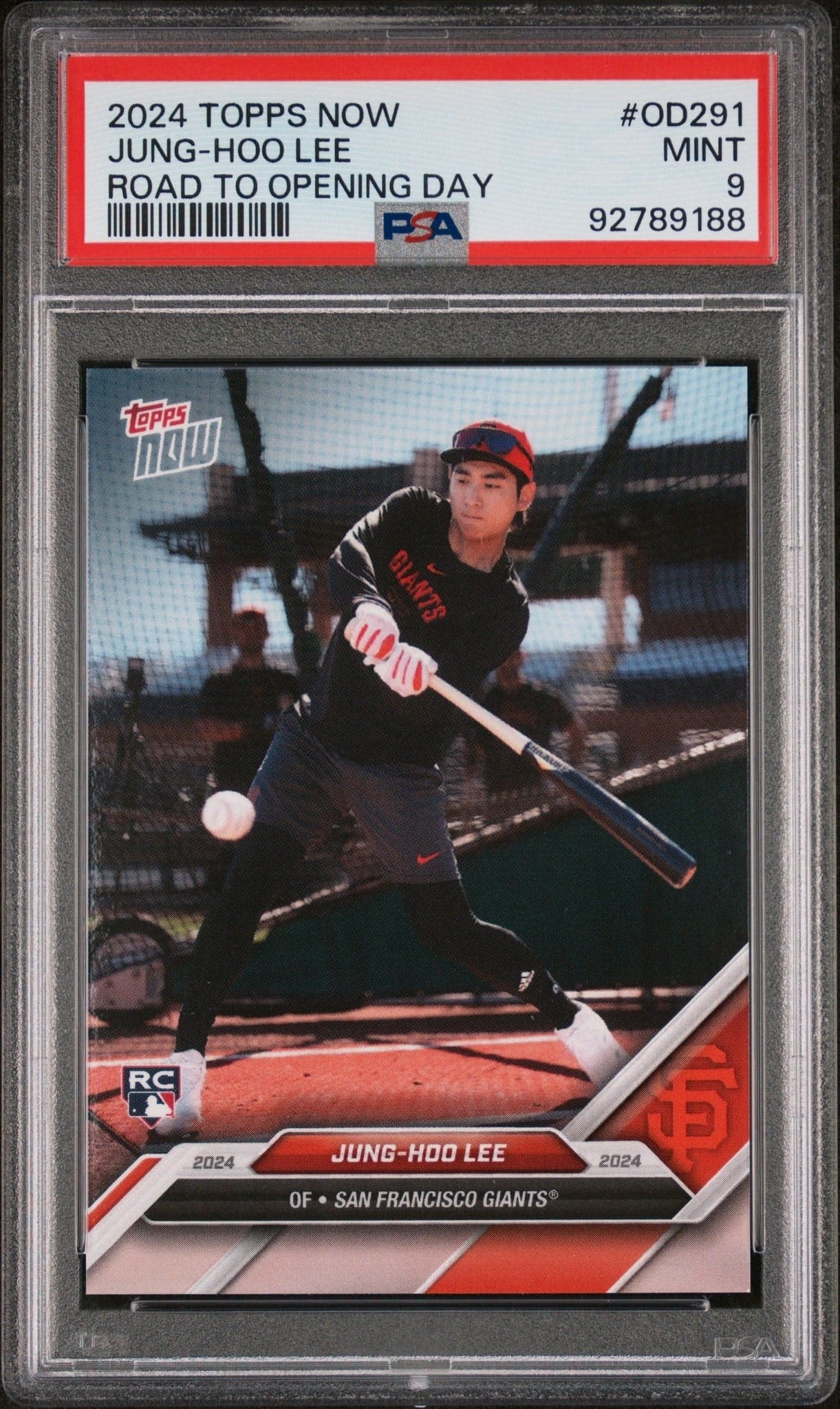 Jung Hoo Lee 2024 Topps Opening Day #OD-291 Baseball Trading Card - Front 2024 Topps Opening Day Jung Hoo Lee #OD-291 baseball trading card front