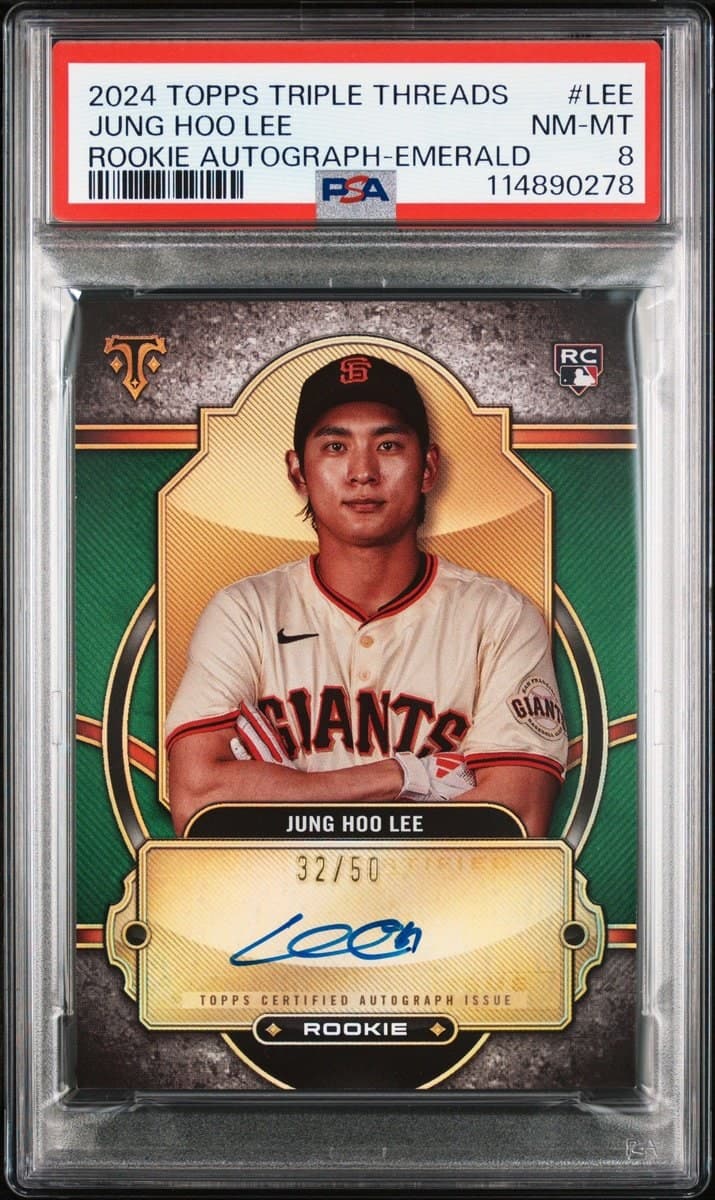 Jung Hoo Lee 2024 Topps #RA-LEE Baseball Trading Card - Front 2024 Topps Jung Hoo Lee #RA-LEE baseball trading card front