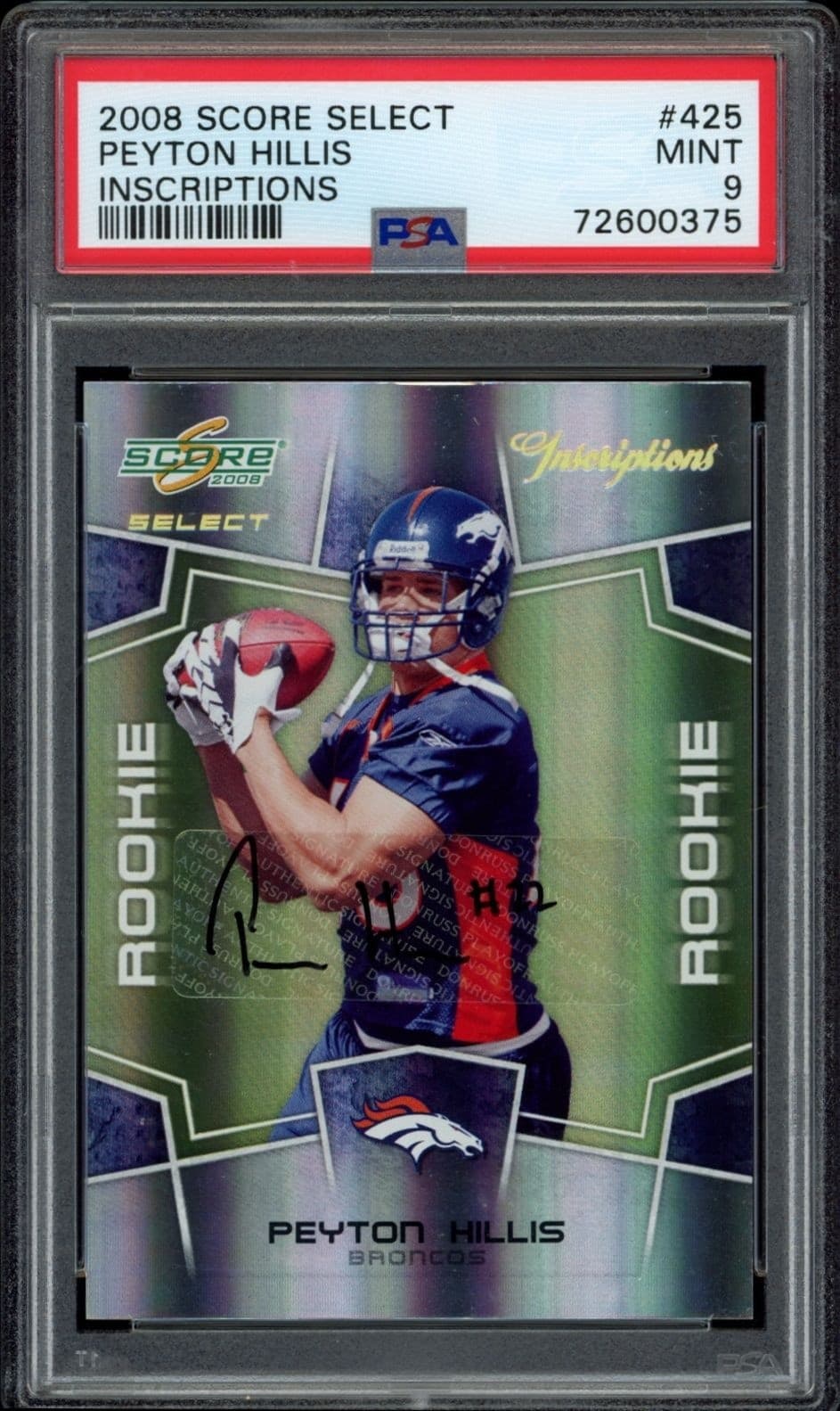 2008 score Peyton Hillis