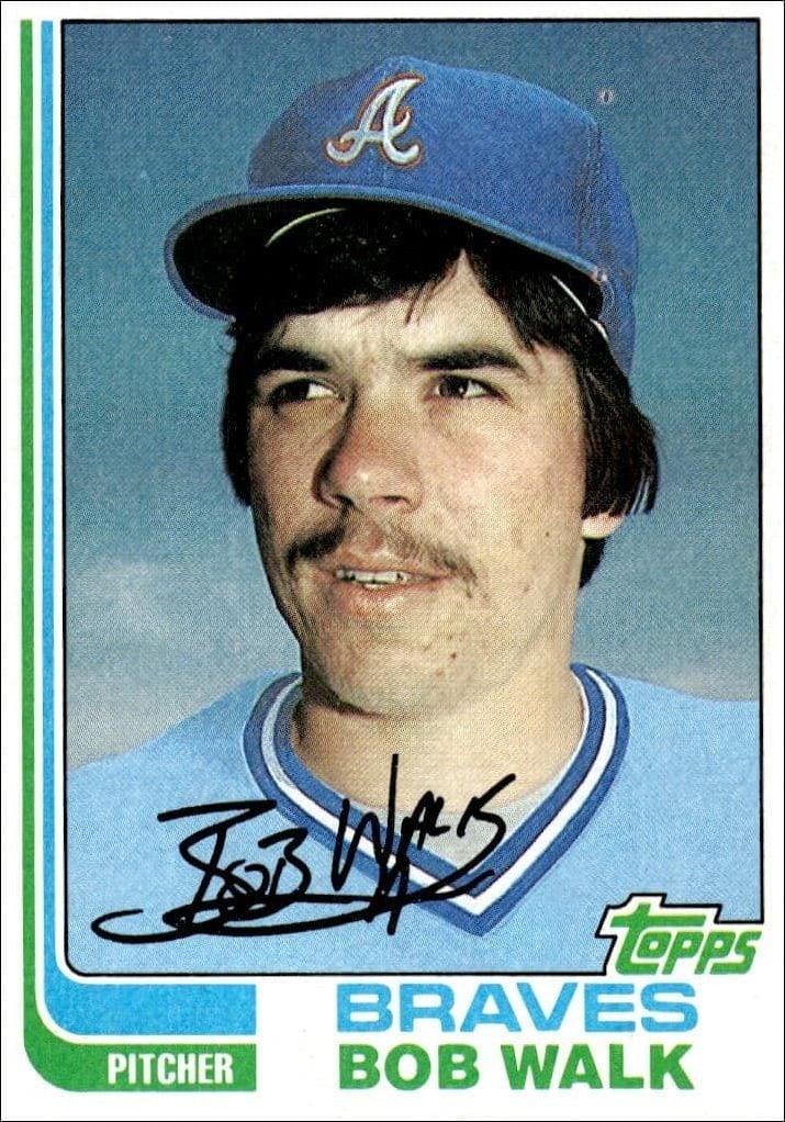 1982 Topps Bob Walk #296 trading card