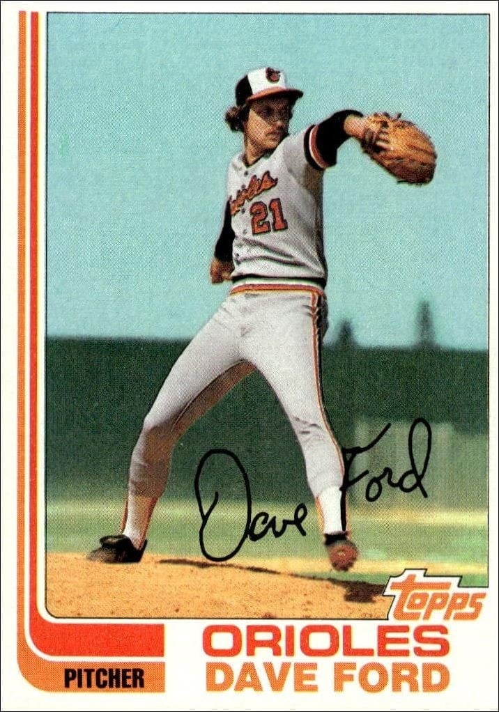 Dave Ford 1982 Topps #174 Baseball Trading Card - Front 1982 Topps Dave Ford #174 baseball trading card front