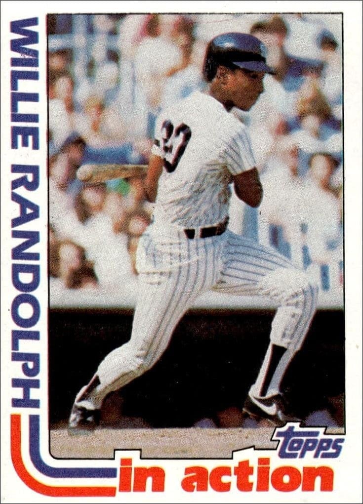 Willie Randolph 1982 Topps #570 Baseball Trading Card - Front 1982 Topps Willie Randolph #570 baseball trading card front