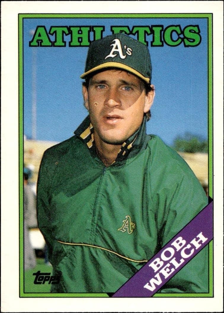 1988 Topps Traded Bob Welch #127T trading card