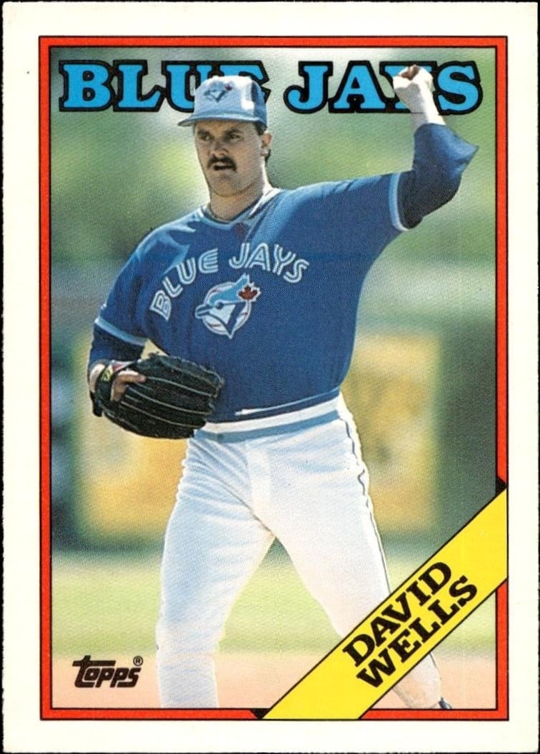 David Wells 1988 Topps Traded #128T Baseball Trading Card - Front 1988 Topps Traded David Wells #128T baseball trading card front