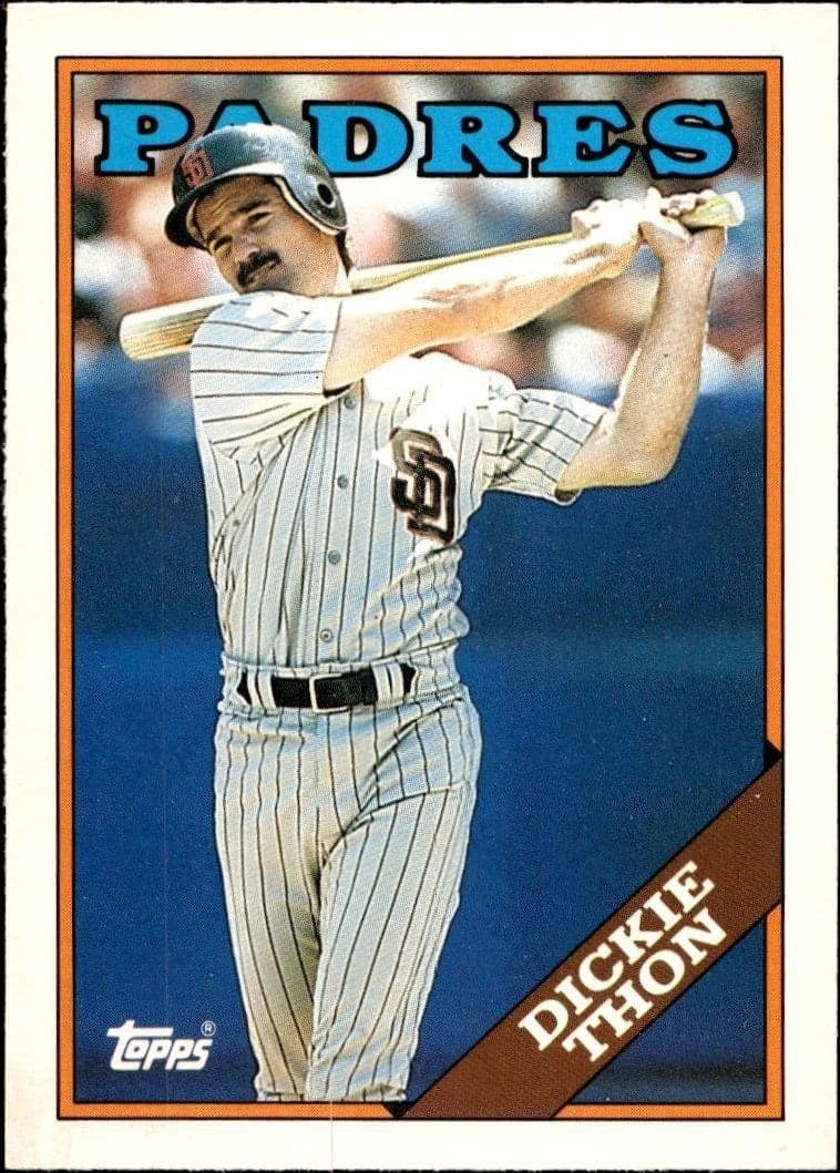 1988 Topps Traded Dickie Thon #121T trading card