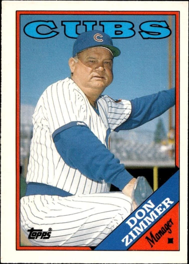 1988 Topps Traded Don Zimmer #131T trading card
