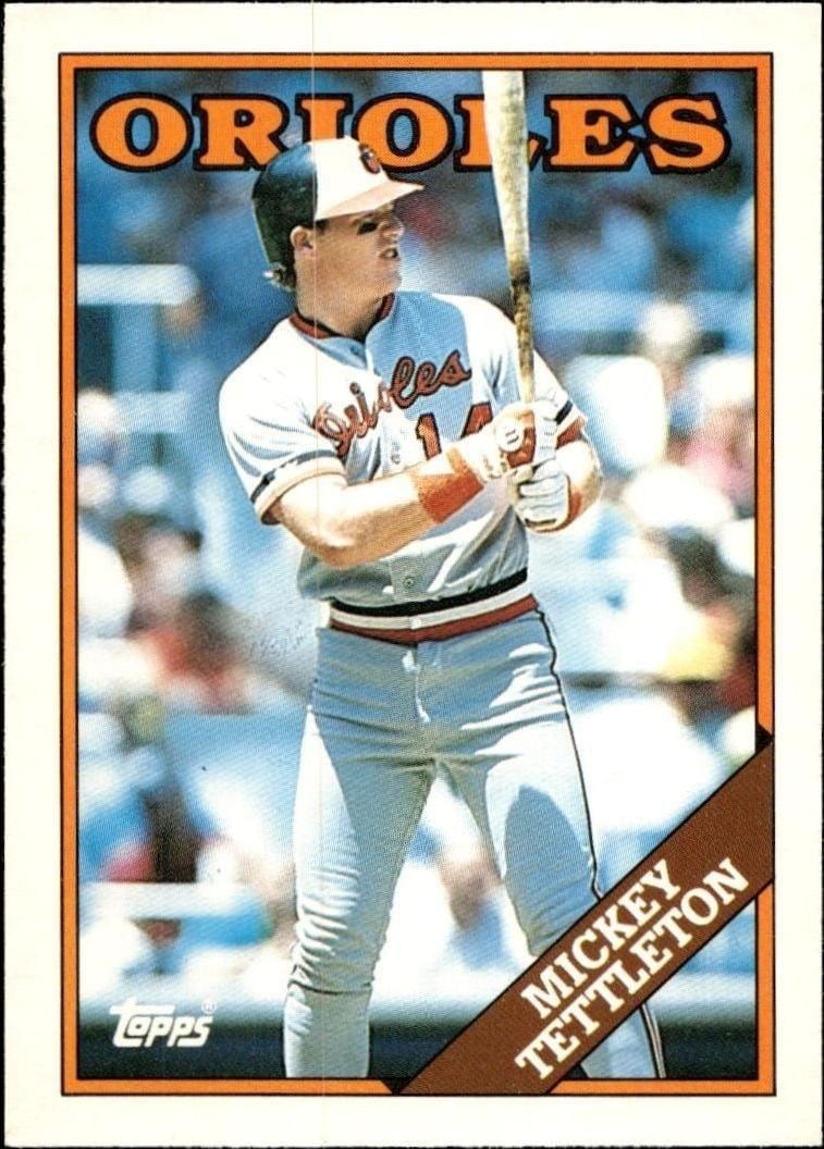 Mickey Tettleton 1988 Topps Traded #120T Baseball Trading Card - Front 1988 Topps Traded Mickey Tettleton #120T baseball trading card front