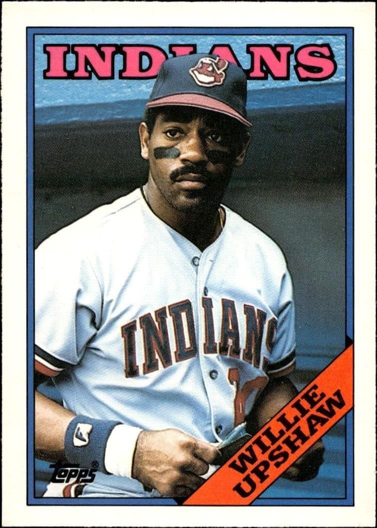 1988 Topps Traded Willie Upshaw #123T trading card