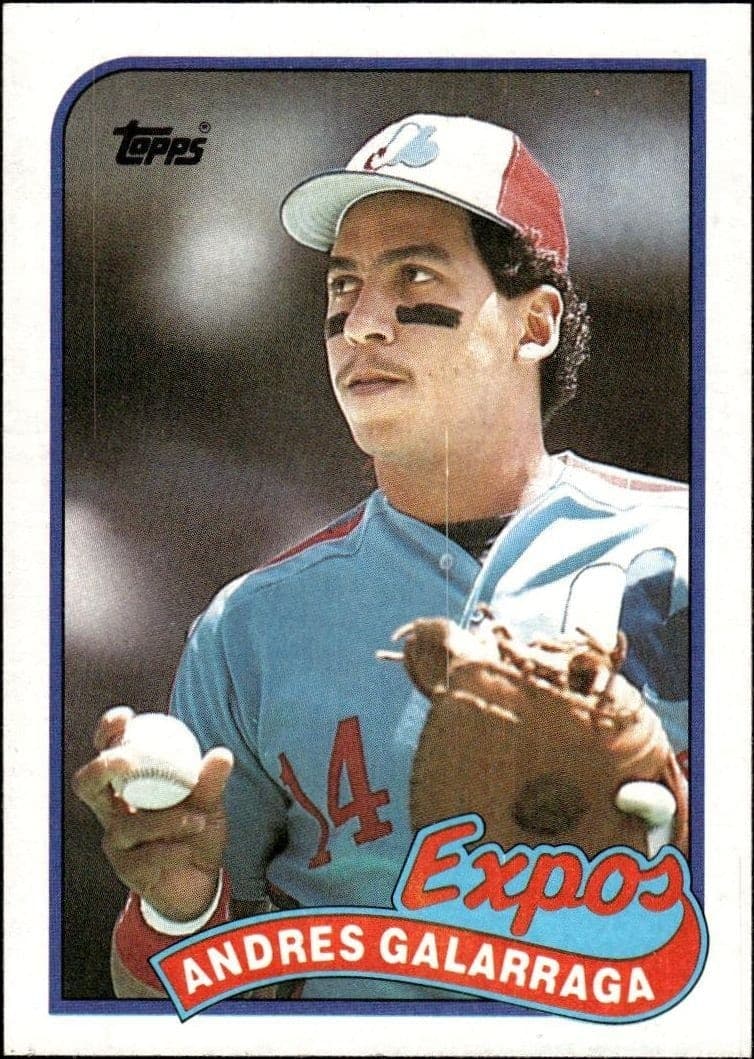 1989 Topps Andres Galarraga #590 trading card