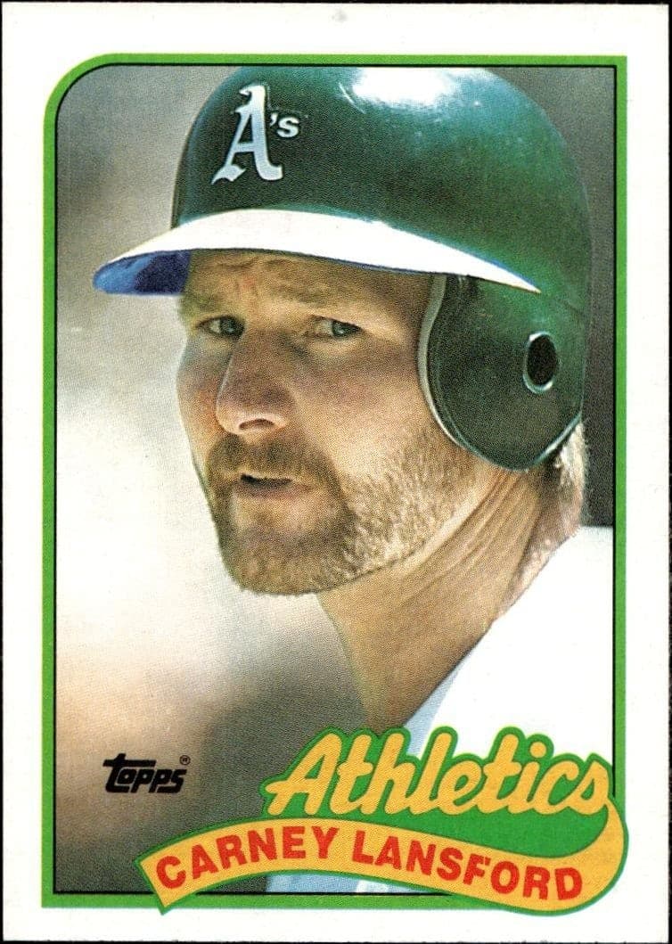 1989 Topps Carney Lansford #47 trading card