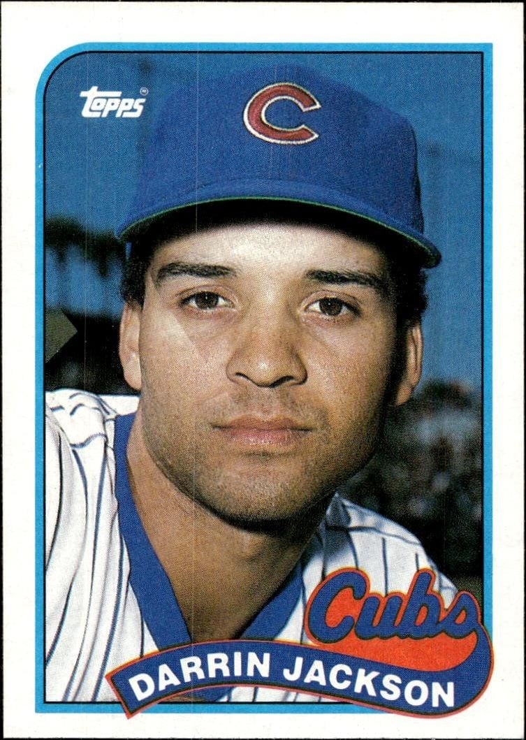 Darrin Jackson 1989 Topps #286 Baseball Trading Card - Front 1989 Topps Darrin Jackson #286 baseball trading card front