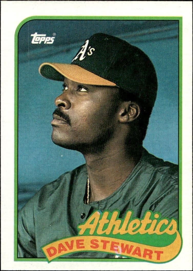 1989 Topps Dave Stewart #145 trading card