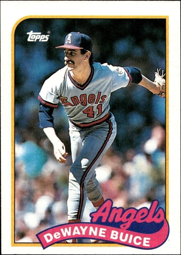 DeWayne Buice 1989 Topps #147 Baseball Trading Card - Front 1989 Topps DeWayne Buice #147 baseball trading card front