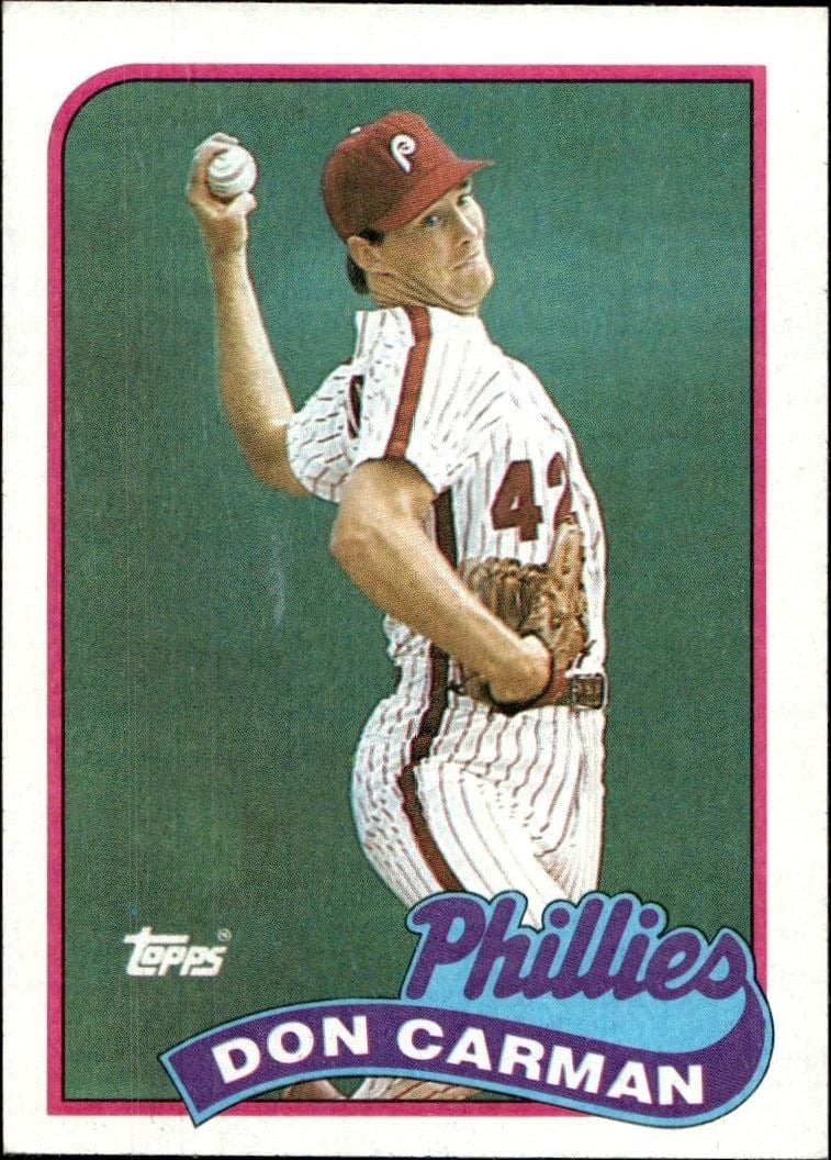1989 Topps Don Carman #154 trading card