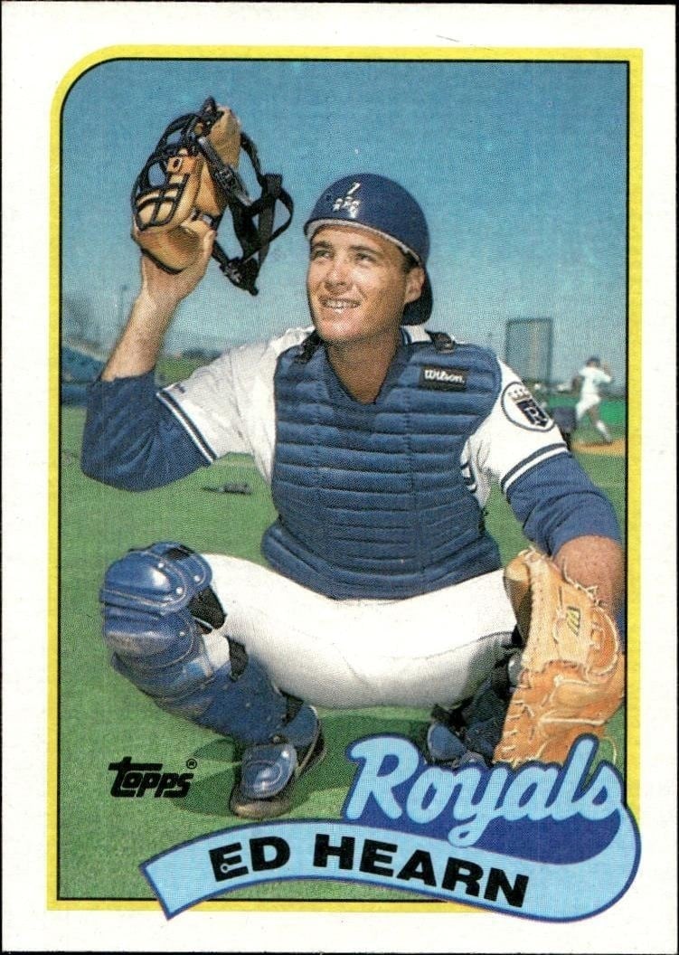Ed Hearn 1989 Topps #348 Baseball Trading Card - Front 1989 Topps Ed Hearn #348 baseball trading card front
