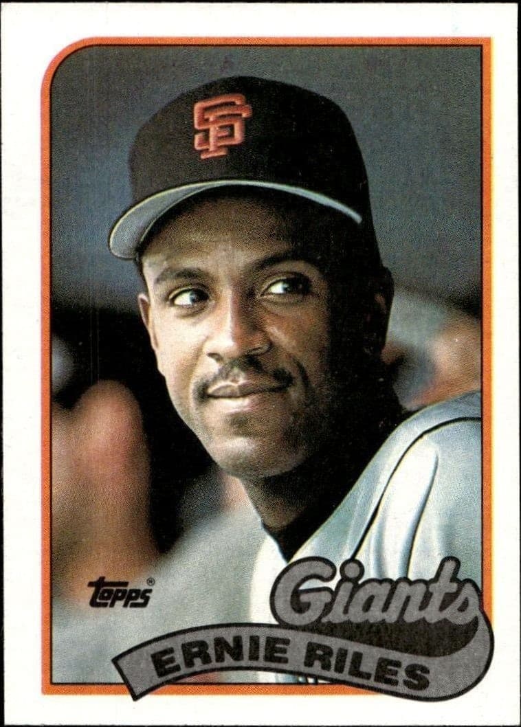 1989 Topps Ernie Riles #676 trading card