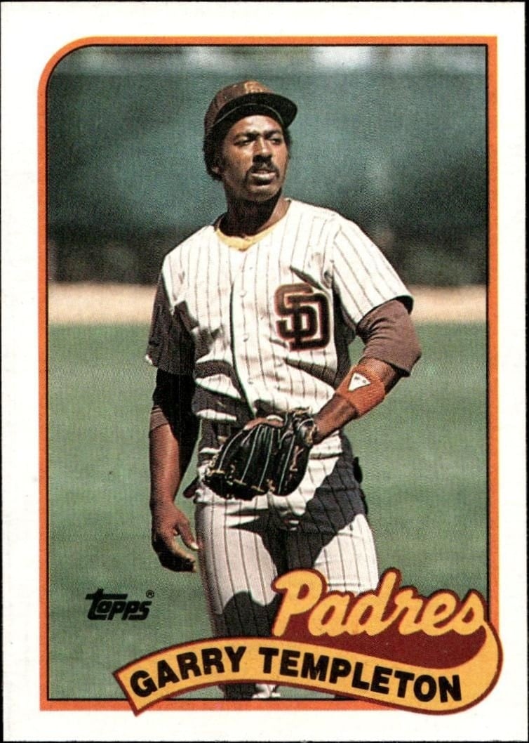 Garry Templeton 1989 Topps #121 Baseball Trading Card - Front 1989 Topps Garry Templeton #121 baseball trading card front