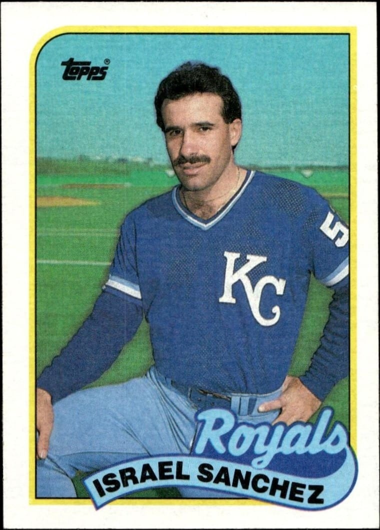Israel Sanchez 1989 Topps #452 Baseball Trading Card - Front 1989 Topps Israel Sanchez #452 baseball trading card front