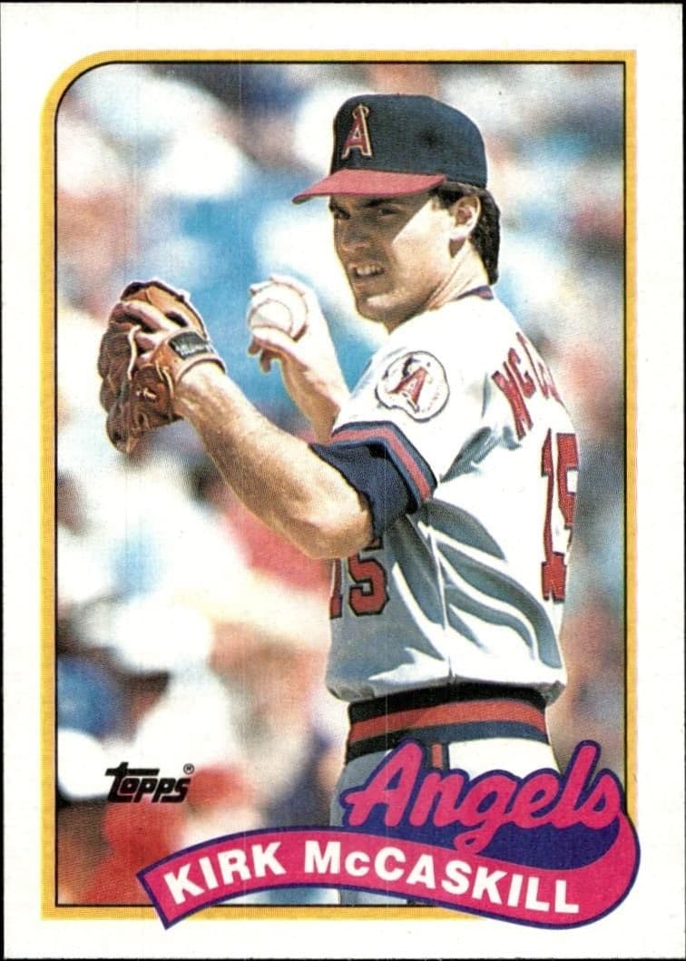 1989 Topps Kirk McCaskill #421 trading card