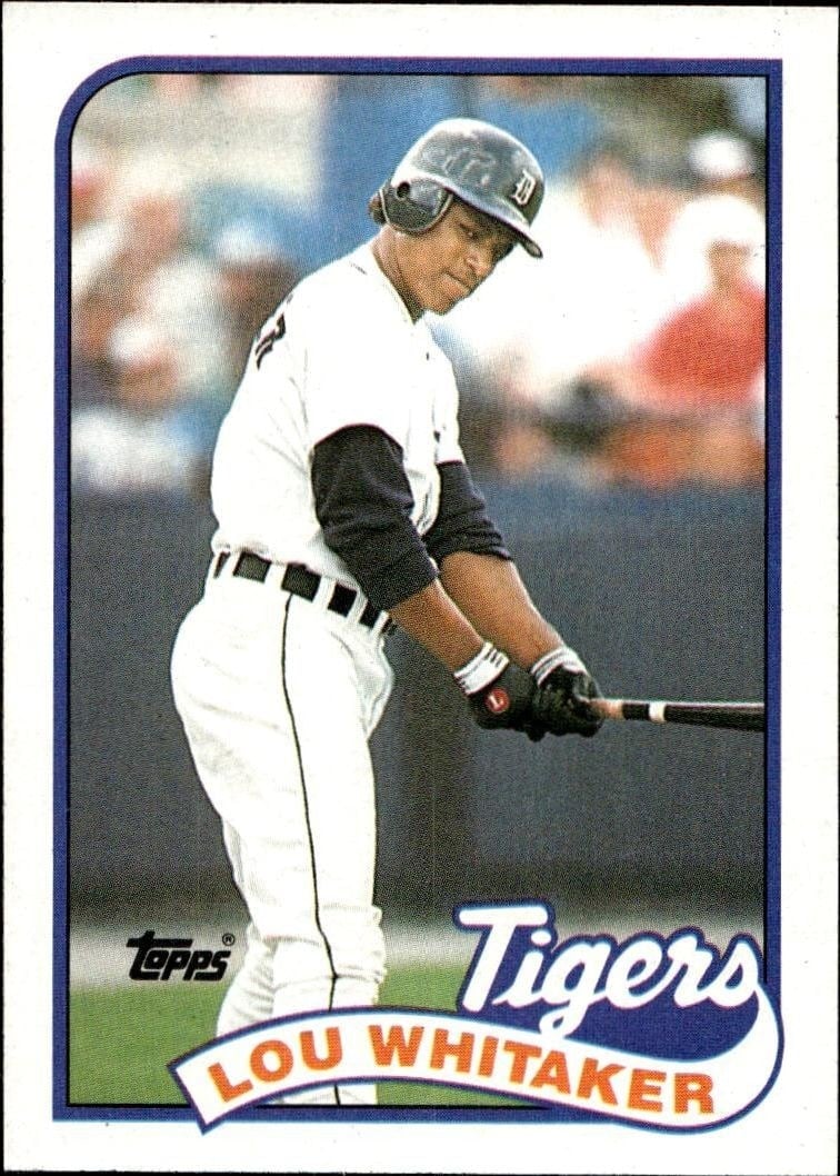 Lou Whitaker 1989 Topps #320 Baseball Trading Card - Front 1989 Topps Lou Whitaker #320 baseball trading card front