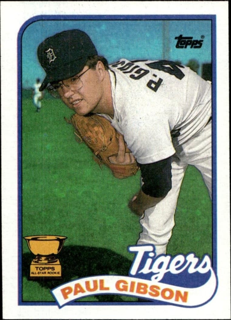 1989 Topps Paul Gibson #583 trading card