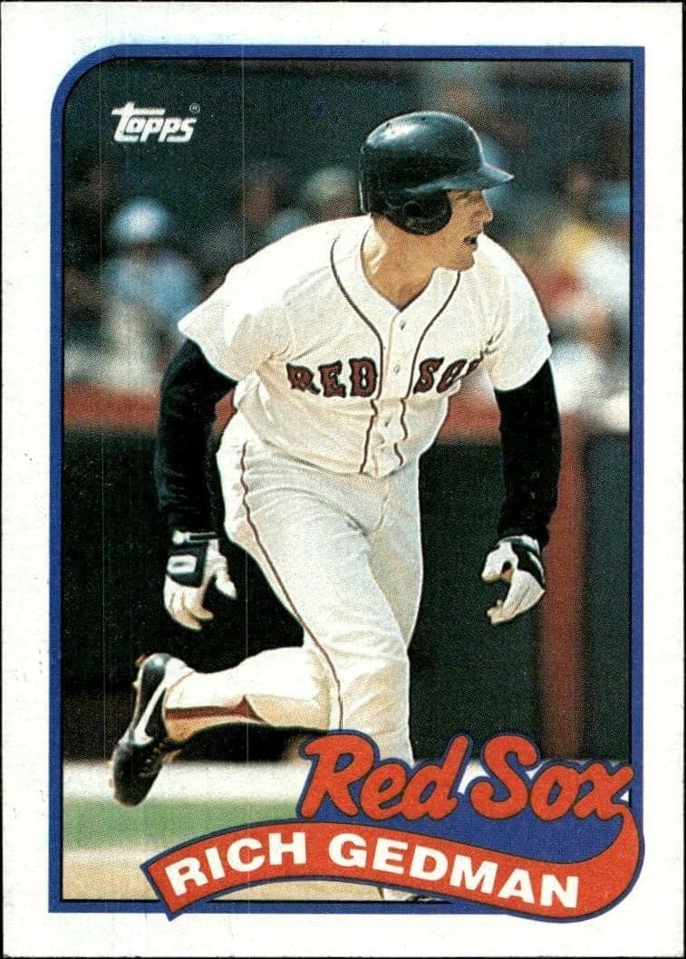 1989 Topps Rich Gedman #652 trading card