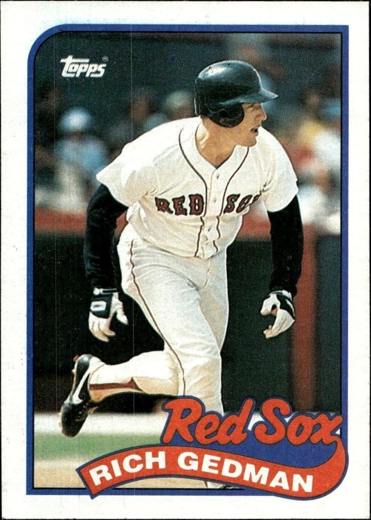 Rich Gedman 1989 Topps #652 Baseball Trading Card - Front 1989 Topps Rich Gedman #652 baseball trading card front
