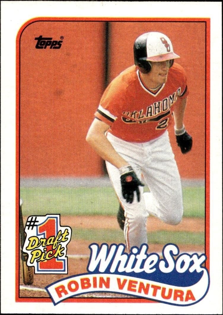 Robin Ventura 1989 Topps #764 Baseball Trading Card - Front 1989 Topps Robin Ventura #764 baseball trading card front