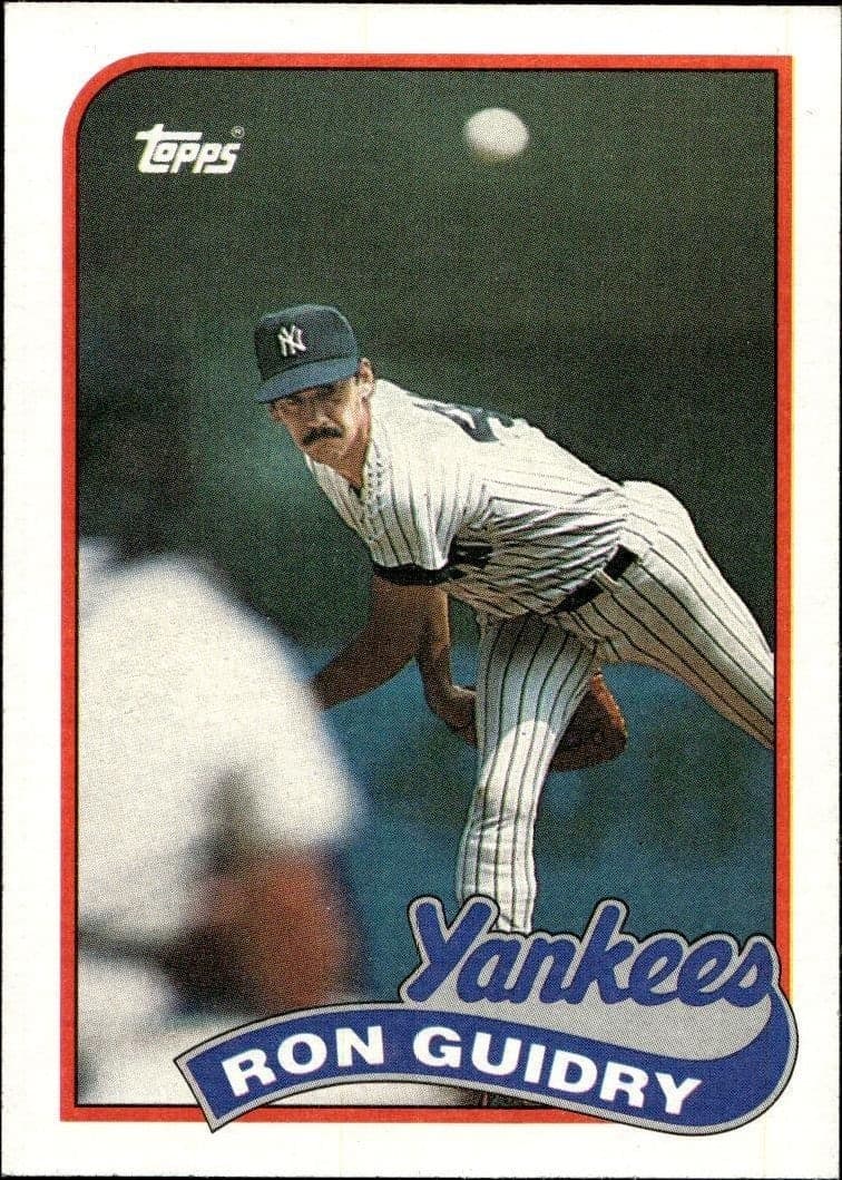 1989 Topps Ron Guidry #255 trading card