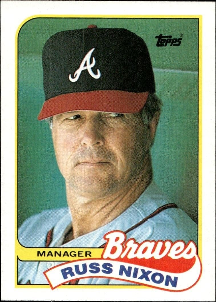 Russ Nixon 1989 Topps #564 Baseball Trading Card - Front 1989 Topps Russ Nixon #564 baseball trading card front