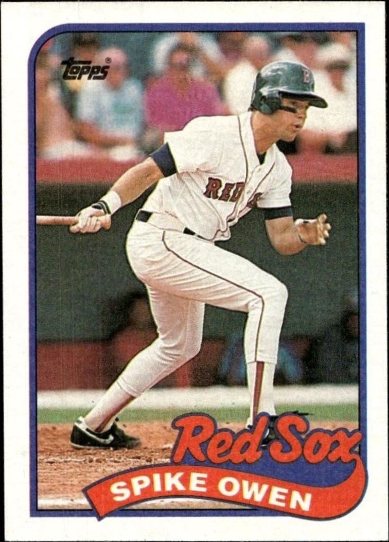 Spike Owen 1989 Topps #123 Baseball Trading Card - Front 1989 Topps Spike Owen #123 baseball trading card front
