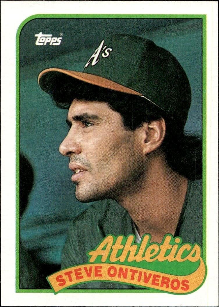 Steve Ontiveros 1989 Topps #692 Baseball Trading Card - Front 1989 Topps Steve Ontiveros #692 baseball trading card front