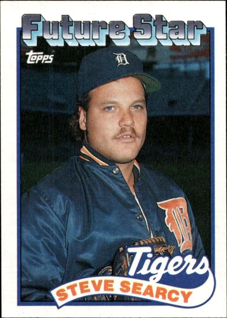 Steve Searcy 1989 Topps #167 Baseball Trading Card - Front 1989 Topps Steve Searcy #167 baseball trading card front